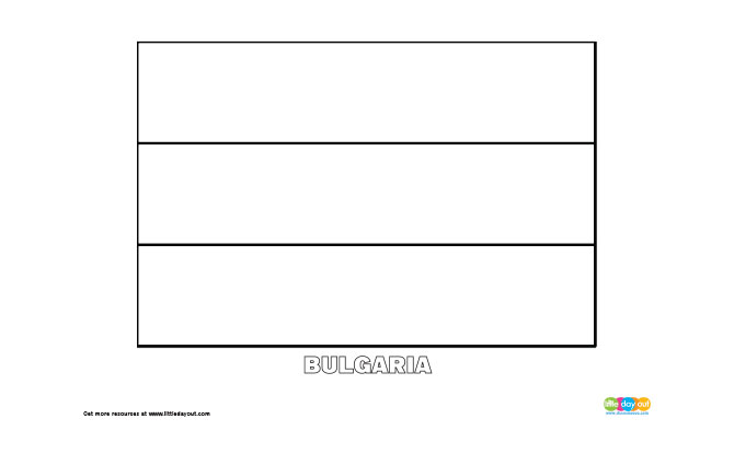 Free Bulgaria Flag Colouring Page Free Bulgaria Flag Colouring Page