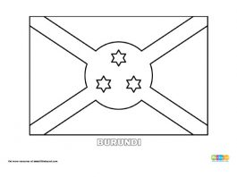 Free Burundi Flag Colouring Page