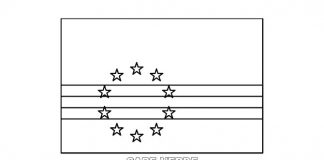 Free Cape Verde Flag Colouring Page