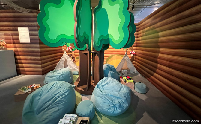 IMAGINAIRE At Alliance Française: Of Small Memories And Greater Dreams 5 a cozy play corner with teepees, comfy bean bags, and games and a simple cooking set up