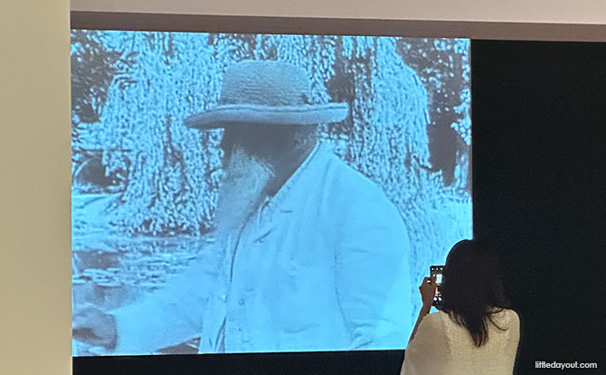 watch a video showing Monet at work
