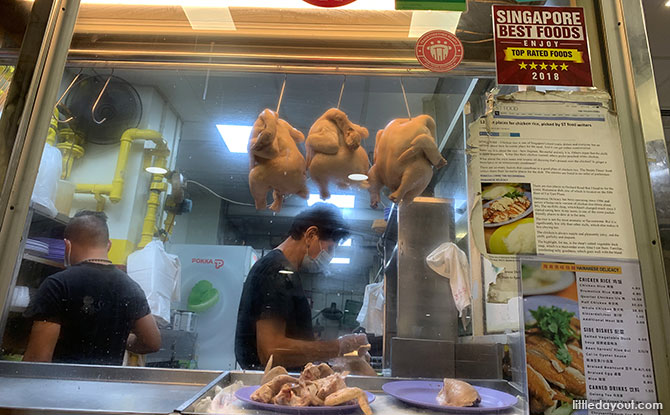 Enjoying the Famous Chicken Rice at Far East Plaza