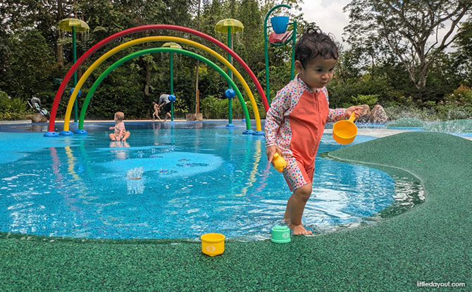 The Water Cycle at the Jacob Ballas Children's Garden Water Playground 