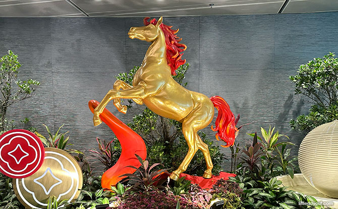 Jewel & Changi Airport Celebrate Chinese New Year With A LNY Bazaar, Displays & Festive Experiences 2 Auspicious Fire Horses and Festive Florals at Changi’s Terminals