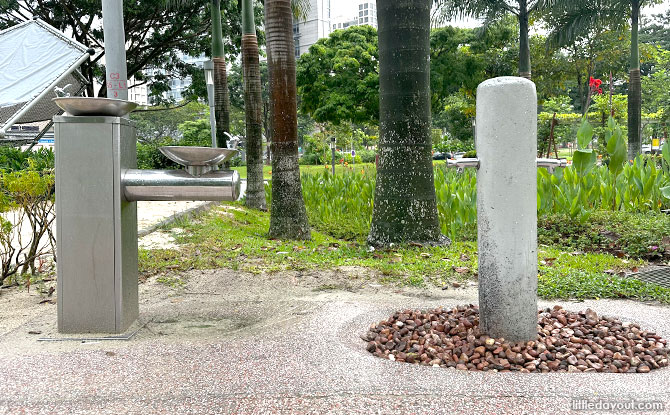 Water points at Jubilee Park, Fort Canning Hill