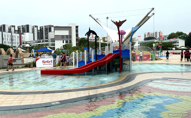 Jurong East Swimming Complex: Water Play, Wave Pool & Lazy River 3 Shallow pools at Jurong East Swimming Complex