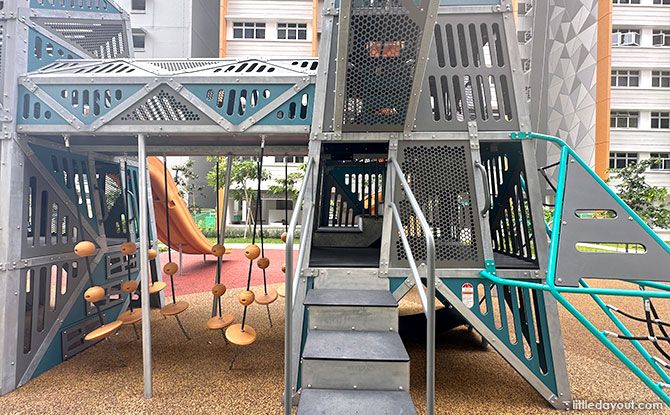 Entering the playground at Jurong West Jewel