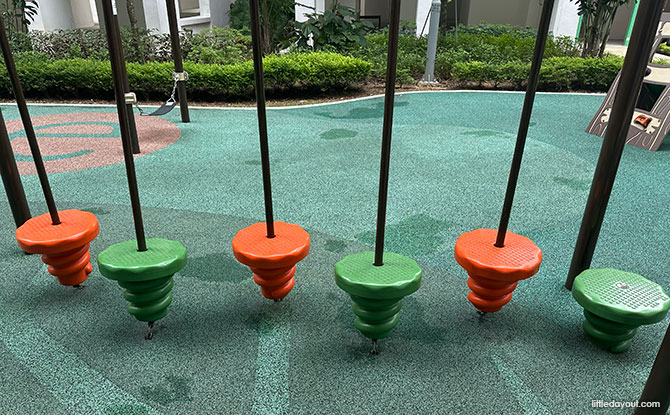 Orange and green steppers