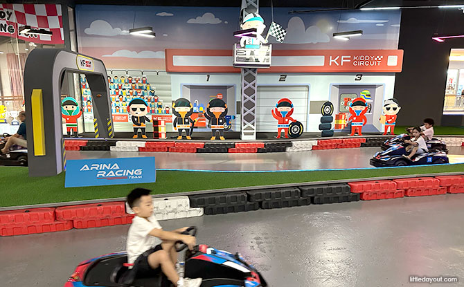 indoor go kart at Mid Valley Mall