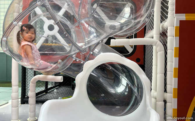 5-meter high spiral slide