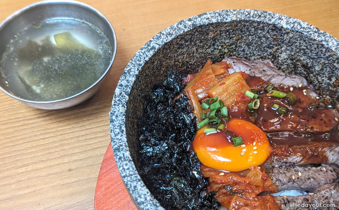Kimchi Mama's Hotstone Kimchi Beef Steak Rice: Sizzle, Spice, and Everything Nice