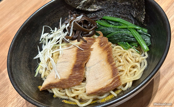 Premium Yuzu Ramen is a yuzu pork bone broth ramen