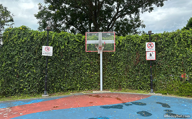 Basketball court at Koon Seng Park