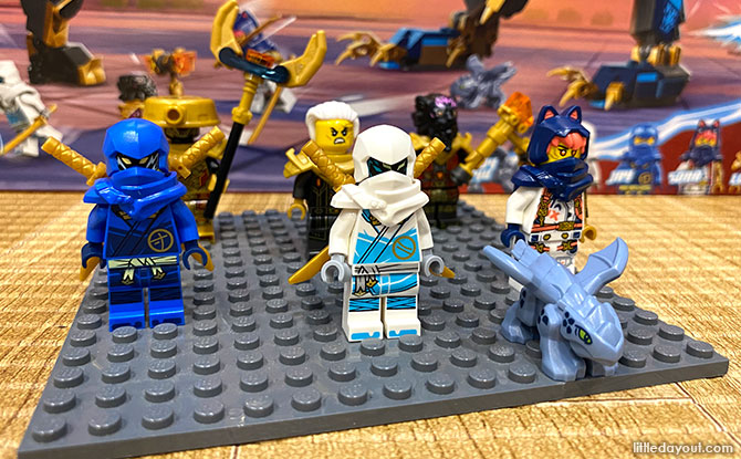 Ninjago minifigures in 71796 Elemental Dragon vs. The Empress Mech set