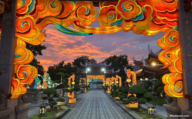 Monastery lanterns in Toa Payoh