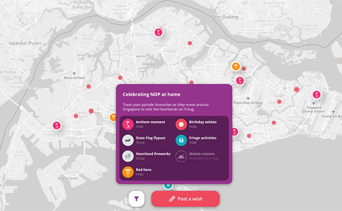 NDP2020 Interactive Map: Keep Track Of Mobile Column Location In Real-Time