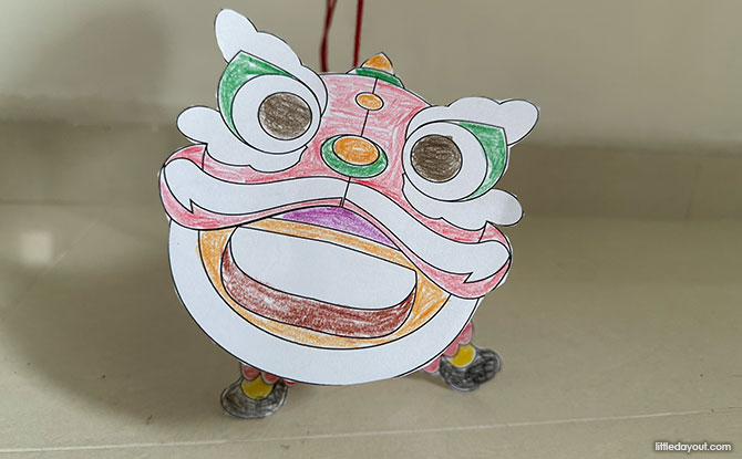 Lion Dance Craft (With Free Template) 9 lion for a lion dance