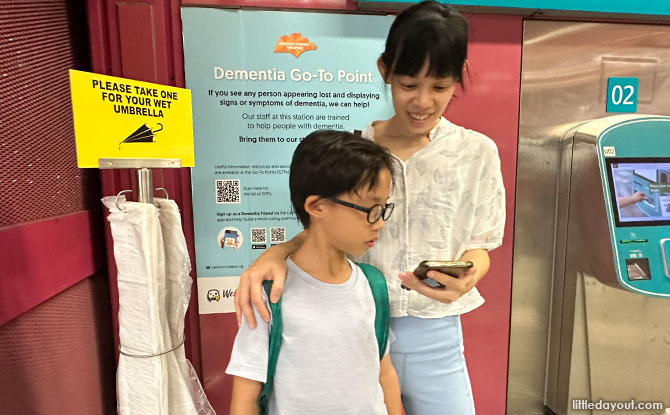 Dementia Go-to Points at the MRT Stations