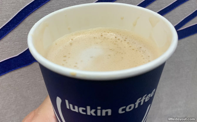 Drinks at Luckin Coffee