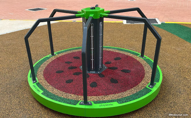 MacPherson Weave Playground: Watermelon, Sheltered Playground & More 10 watermelon merry-go-ground