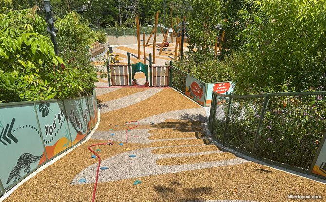 Adventure Play & Climbing Wall Playground At Mandai Wildlife EAST 7 Giant Climbing Wall