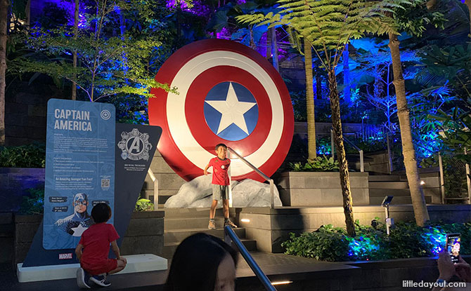 Captain America's shield - but at a super-large scale