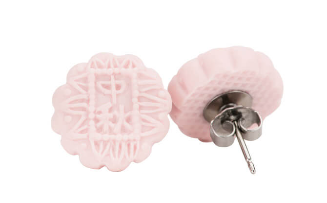 Mooncake Ear Studs $20, from miniatureasianchef.com