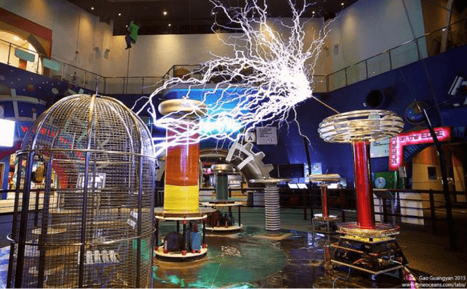 Science Centre musical tesla coil