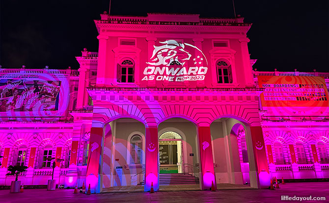 National Museum of Singapore Facade Light Up