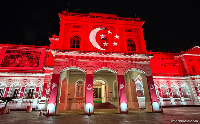 National Museum Of Singapore Facade Lights Up From 21 July To 9 August 2023