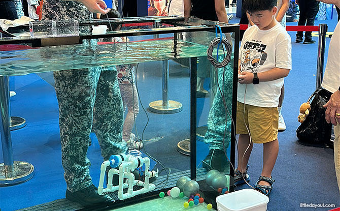 pilot a remote underwater vehicle