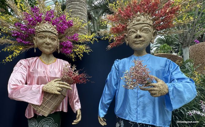 Orchid Extravaganza 2026: Discover The Rich Heritage Of Indonesia Amidst 7,000 Orchids At Gardens By The Bay 2 Orchid Extravaganza 2026 at the Flower Dome, Gardens by the Bay - Leaf Sculptures