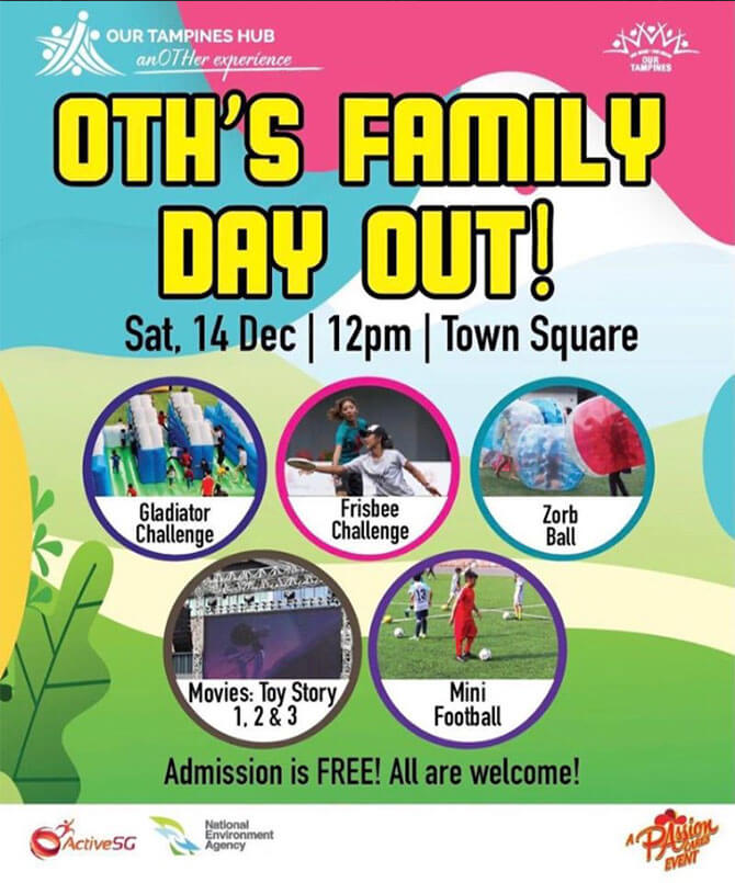 Our Tampines Hub’s Family Day Out - free things to do December 2019 school holidays