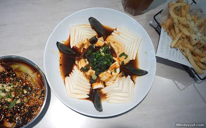 Pang Pang Opens At Guoco Midtown II: One-Pot Meat And Seafood Casseroles For Gatherings 4 Silken Tofu with Century Egg