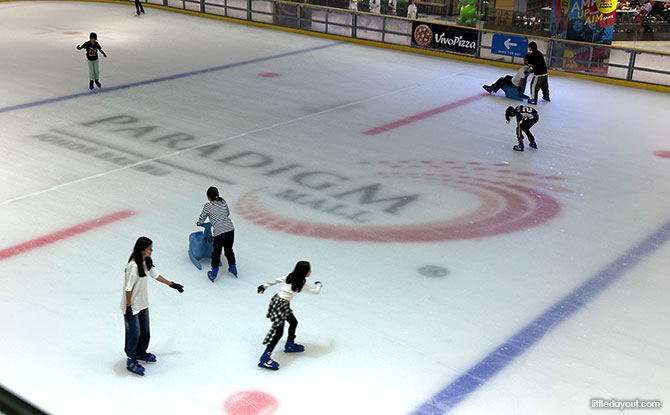 Blue Ice Skating Rink