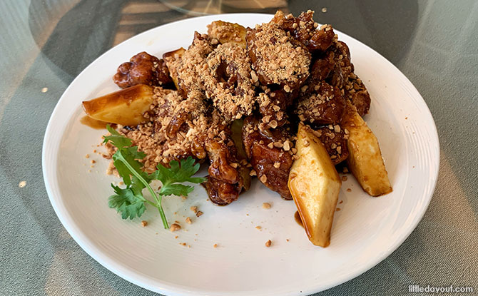 Singapore Style Rojak with Crisp-fried Chicken from Paradise Classic