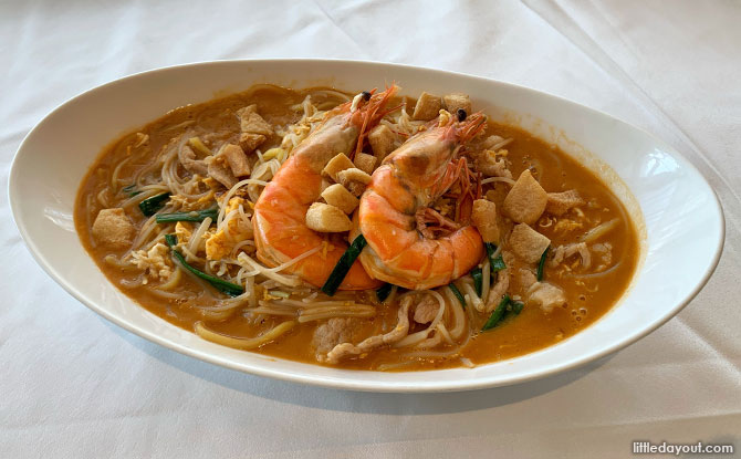 Stir-fried Big Prawn Hokkien Mee with Prawn Broth from Paradise Classic