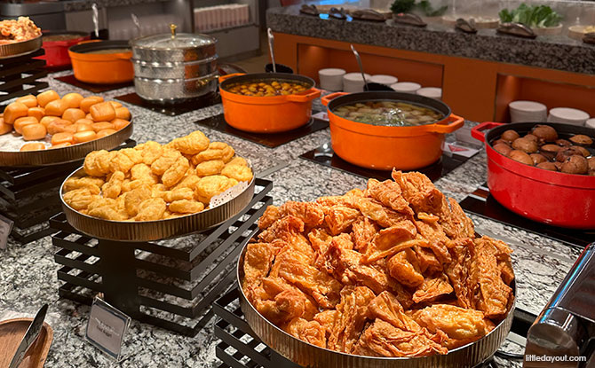 Fried items at the Paradise hotpot buffet