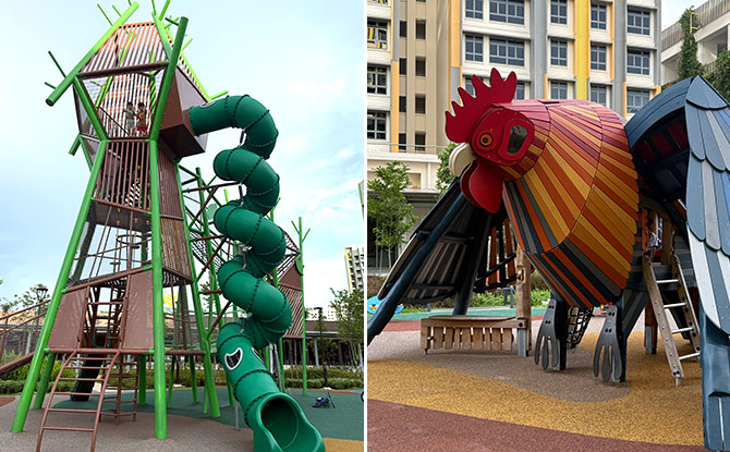 Parc Flora @ Tengah Playground: Giant Rooster & Treehouse On A Hill