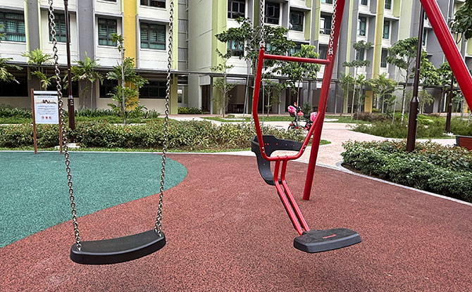 toddler-parent swing