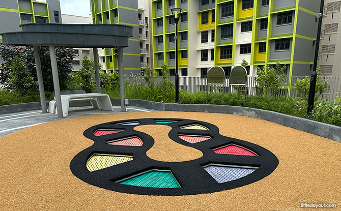 Trampolines on the rooftop