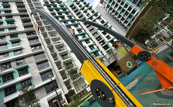 ParkView @ Bidadari: Playgrounds By Alkaff Lake 2 interactive poles at the ParkEdge @ Bidadari playground