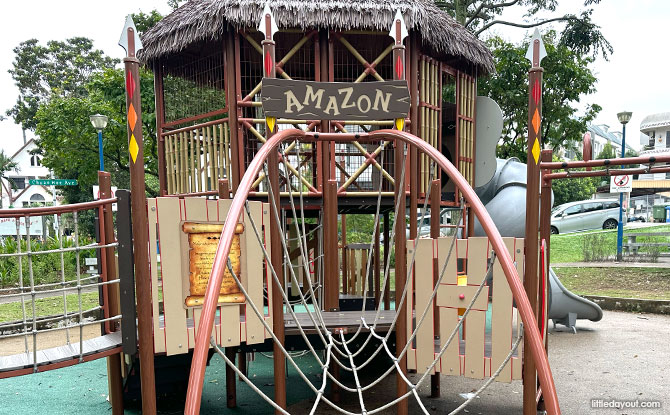 Parry Road Playground: Tribal Playground With An Elephant! 2 Amazon Playground Entrance