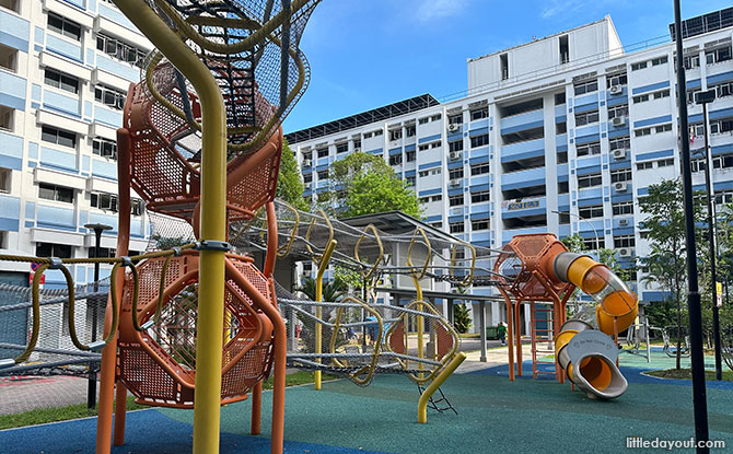 Pasir Ris Coral Heights Playground At Street 51: Super-Long Elevated Play