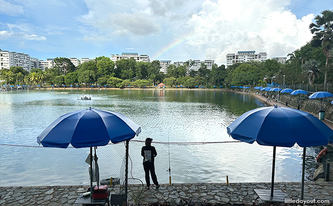 Pasir Ris Town Park: Fishing Pond In The Middle Of Town