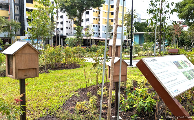 bee hotel at Pek Kio Park