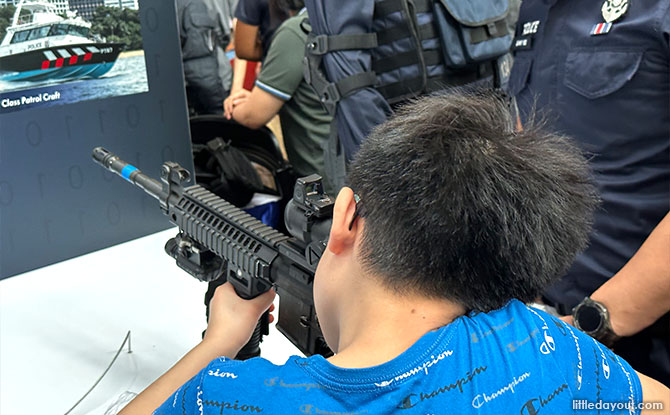 Police Community Roadshow Highlights Firearms Display