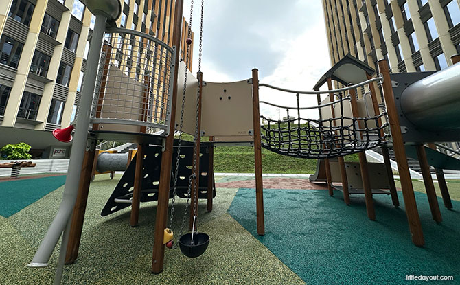 Funnel and tube at the Punggol Digital District Playground