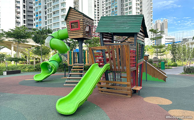 Punggol Northshore Drive Huts Playground: Huts In The Air