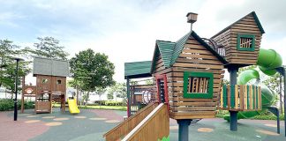 Punggol Northshore Drive Playground: Huts In The Air